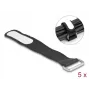 Kaablisidemekinnitus DeLOCK 19603 Takjapaelaga must 127x20mm 5 tk