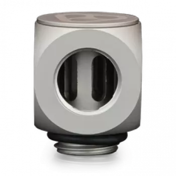 Thermal Grizzly DeltaMate Rotary 90° – vesijahutuse liitmik, matt nikkel, 1 tk (TG-DM-FIT-0203)