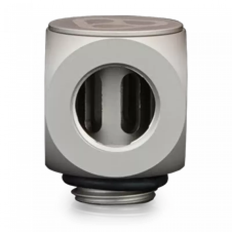 Thermal Grizzly DeltaMate Rotary 90° – vesijahutuse liitmik, matt nikkel, 1 tk (TG-DM-FIT-0203)