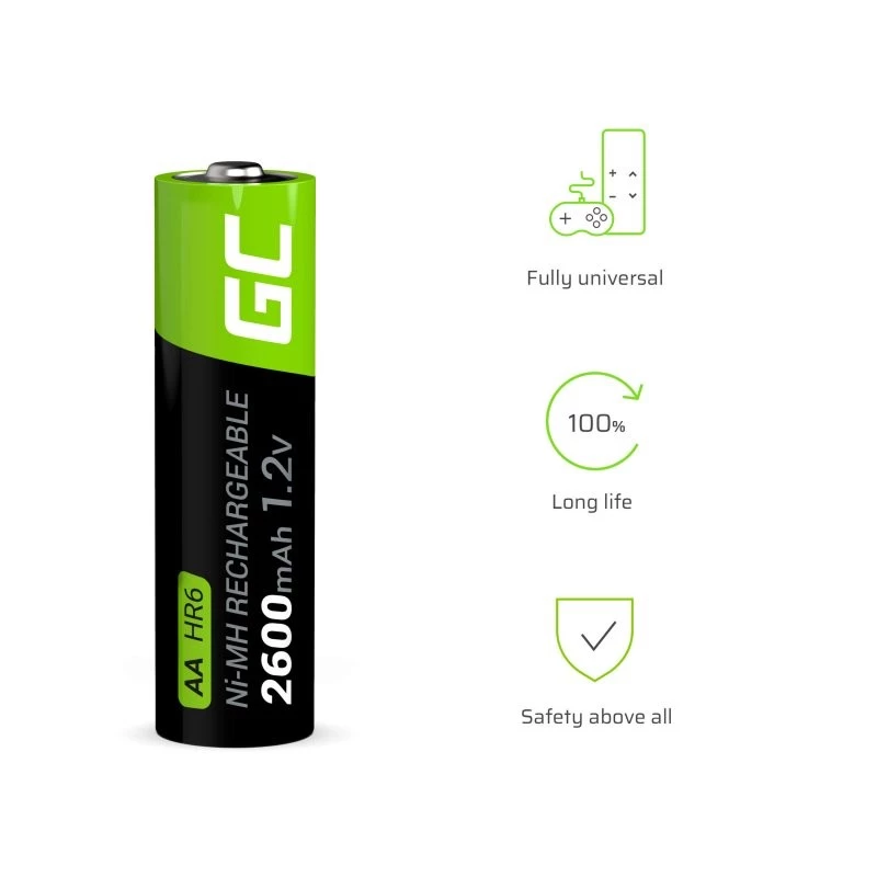 Ni-Mh akud AA R6 2600mAh x16