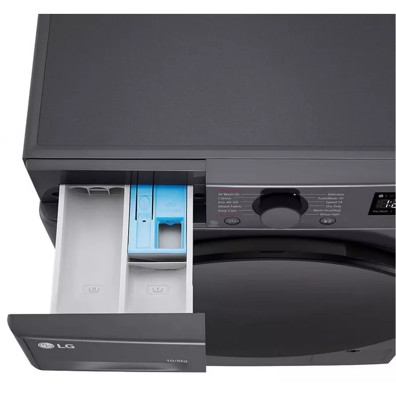 LG F4DR510S2M pesukuivatusmasin 10 kg / 6 kg 1400 RPM must