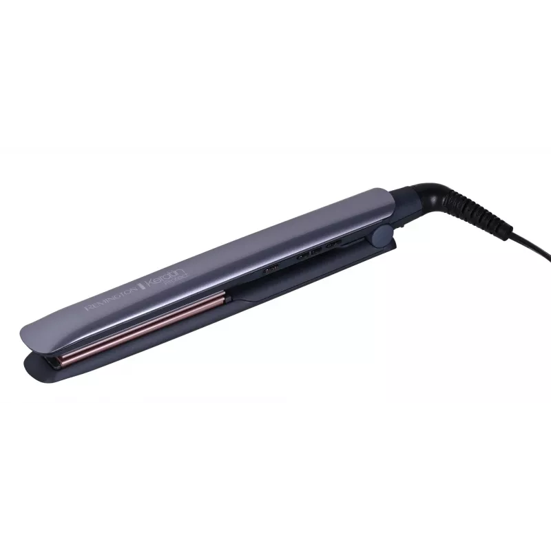 Sirgendusraud Remington S8598 Warm Must hall — keraamilised plaadid 11 cm, 5 kuumusastet, 160–230 °C, 3 m juhe, kandekott