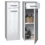 Vannitoa hoiukapp top e shop NEL V DS BIEL POŁ — eraldiseisev, 3 riiulit, 300×300×850 mm, valge kere