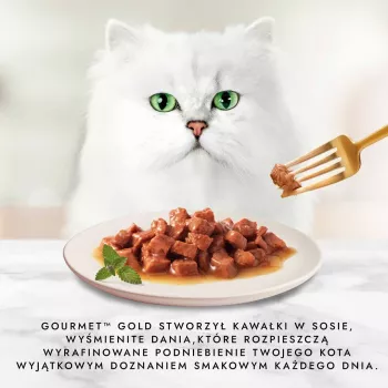Niiske kassitoit Purina Nestlé GOURMET Gold Adult 85 g — kana ja lõhe, valk 7%, niiskus 82%