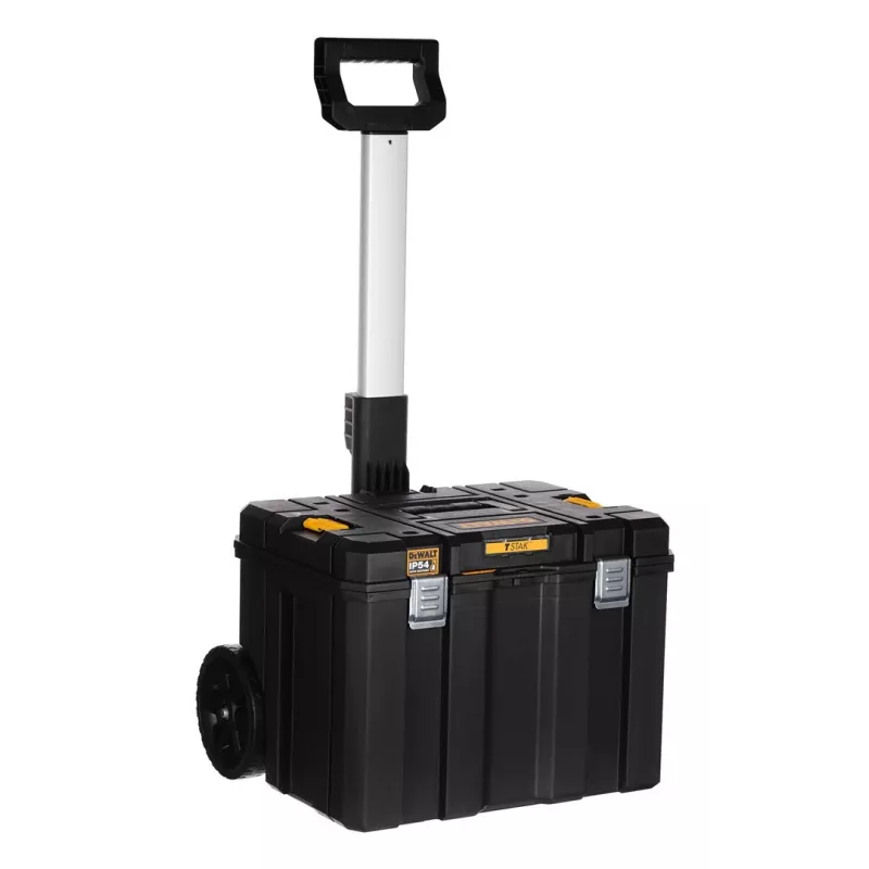 Tööriistakast DeWalt DWST83347-1 polükarbonaat, IP54, 512×435×635 mm, 50 kg kandevõime, rattad, teleskoopkäepide