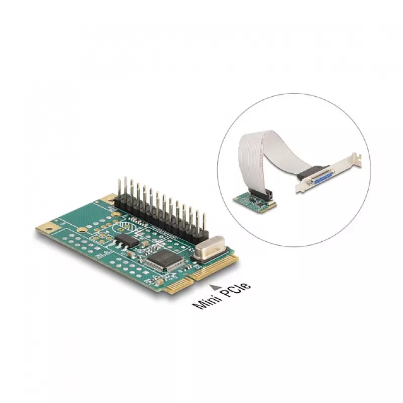 Sisemine paralleeladapter DeLOCK 95275 Mini PCI Express roheline