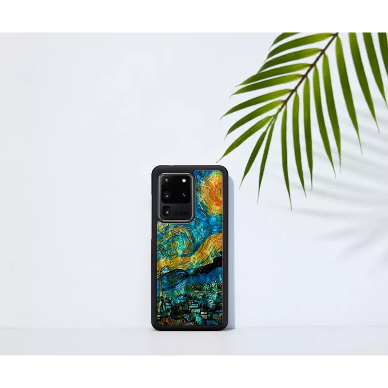 Kaitsev nutitelefoni ümbris iKins Samsung Galaxy S20 Ultra jaoks — täheöö must