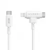 HYPER HyperJuice USB-kaabel USB 2.0 1.5 m USB C USB C/Lightning Valge