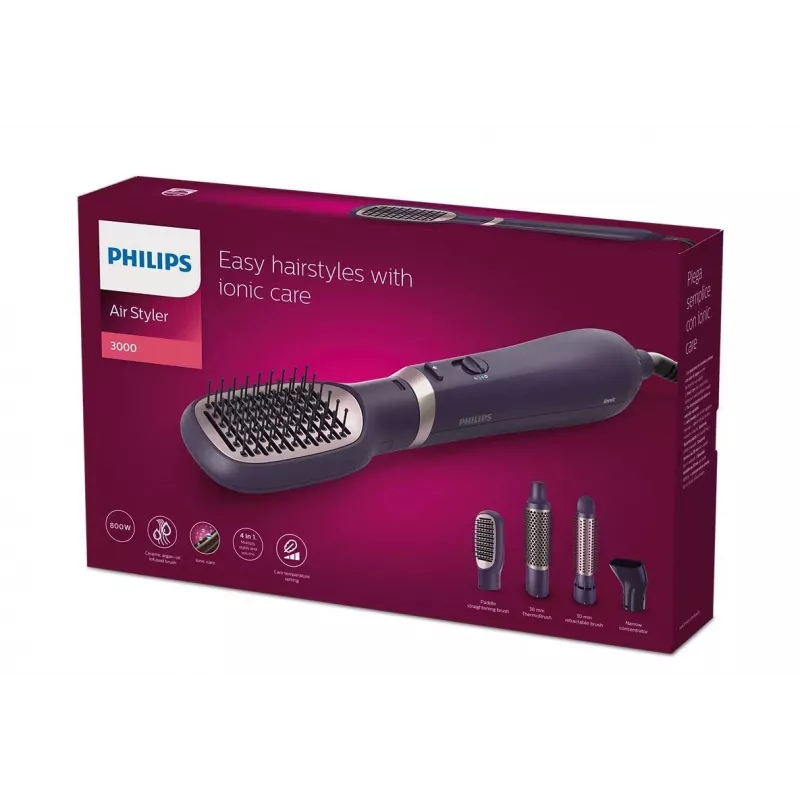 Philips 3000 seeria BHA313/00 juuksekujundusseade kuum õhupintsel Soe Must 800 W 1,8 m