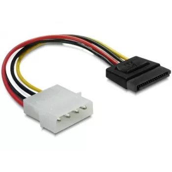 Toitekaabel SATA HDD DeLOCK B40160100 4-kontaktiline isane sirge 0.12 m