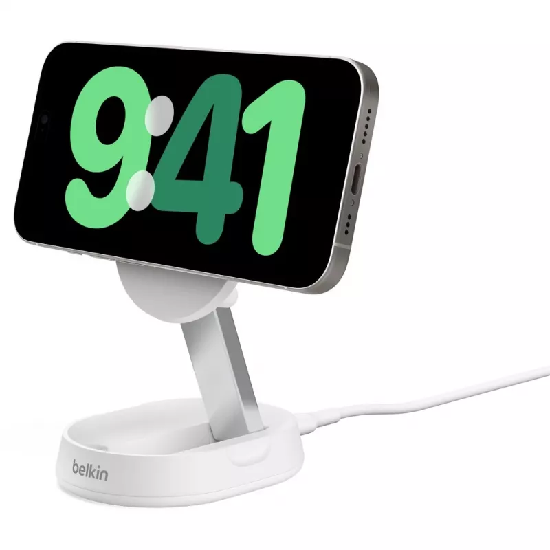 Belkin BoostCharge Pro nutitelefon, valge, vahelduvvool, juhtmevaba laadimine, kiirlaadimine, siseruumides