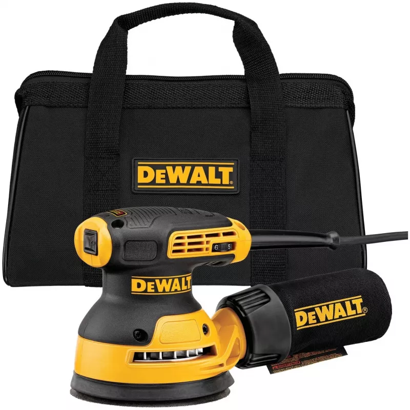 Orbitaallihvija DeWalt DWE6423-QS, 280 W, 8 000–12 000 OPM, 2,6 mm orbiit, 1,28 kg
