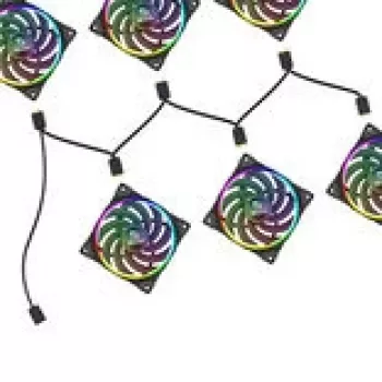 RGB jaotur Akasa AK-CBLD13-85BK 1-6 aadressitav LED jaoturikaabel