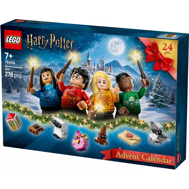 Ehitusmänguasi LEGO Harry Potter Advendikalender 2025 komplekt 76456 — 278 osa, 8 minifiguuri, vanusele 7+
