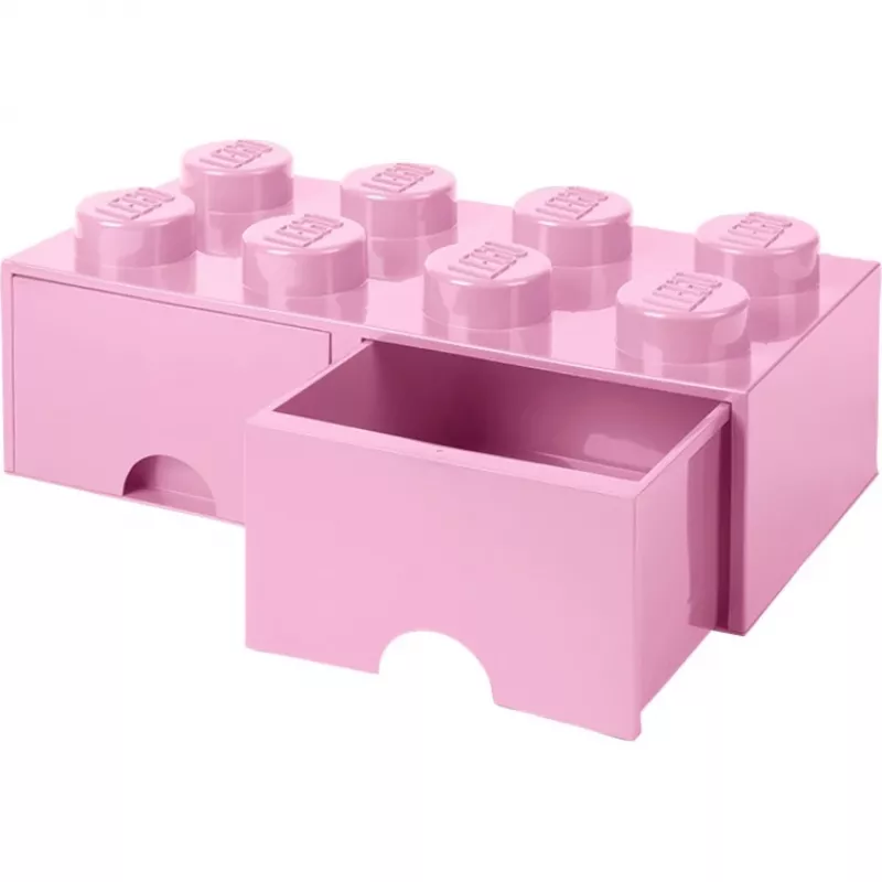 LEGO Brick Drawer 8 roosa, panipaun roosa