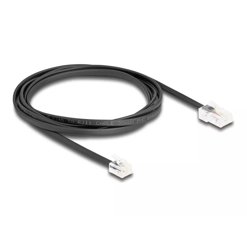 Telefonikaabel DeLOCK 88036 RJ45 RJ11-le 2m Must