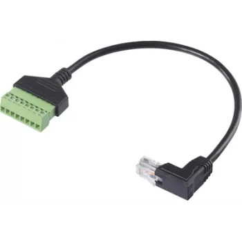 Renkforce RJ45 võrguadapteri kaabel[1x RJ45-pistik 8p8c - 1x klemmühendus] 30 cm (RF-6443974)