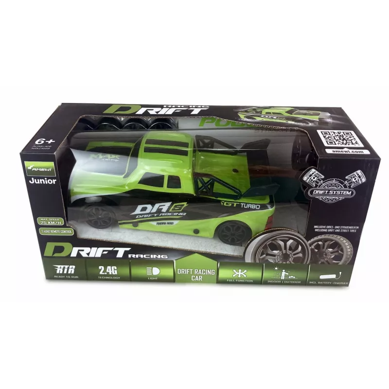 Maanteel võidusõiduauto Amewi 21101 elektrimootor 1:18 1200 mAh