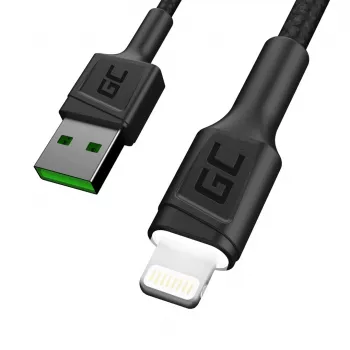 Lightning to USB-A kaabel roheline Cell KABGC12, 2 m, Lightning – USB A, Must