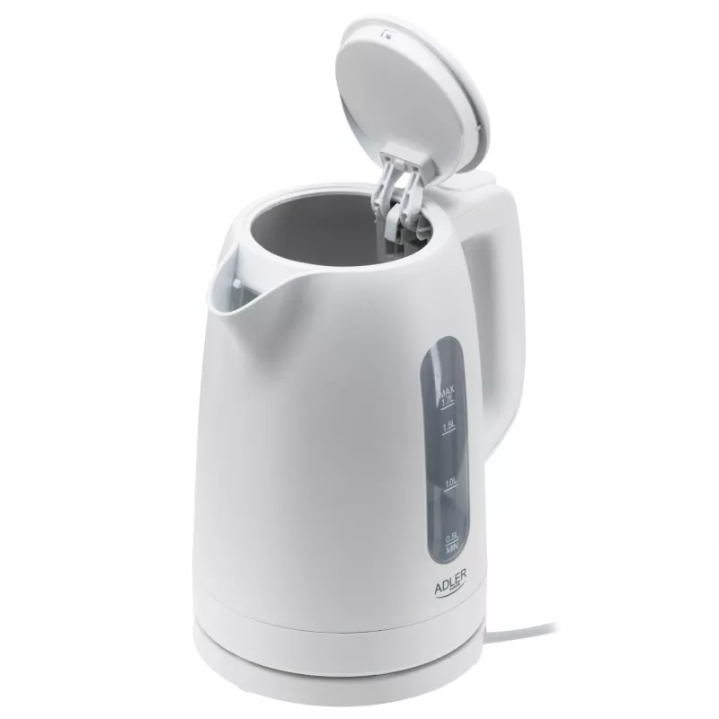 Elektriline veekeetja Adler AD 1379w — 1,7 l, kuni 2200 W, valge, 360° pööratav alus, polüpropüleen