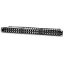 Intellinet patch-paneel, Cat5e, FTP, 48 pordiga, 1U, varjestatud, 90° ülalt sisenevad pressliited, must