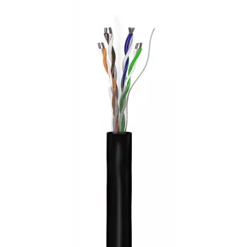 võrgukaabel Goobay CAT 5e U/UTP 100m Must