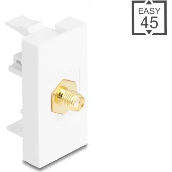 DELOCK pistik SMA-female SMA-female vastu – mudel 90914, valge
