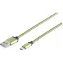 USB-kaabel S/CONN 14-50119 USB 2.0 0,9 m USB A USB C roheline