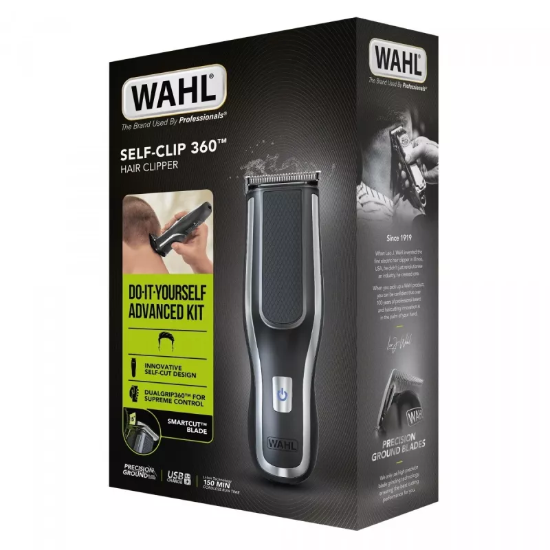 Wahl Self-Clip 360 Must, Hõbedane Liitiumioon (Li-Ion)