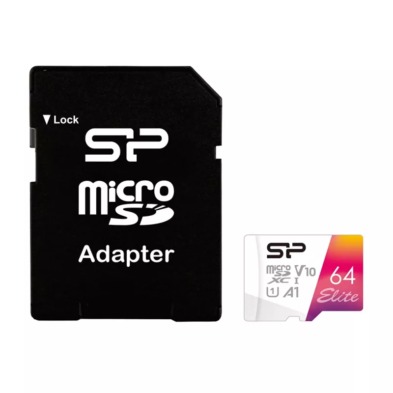 Flash Drive Silicon Power 64 GB UHS‑I Klass 10 V10 A1 — 100 MB/s, 64 GB