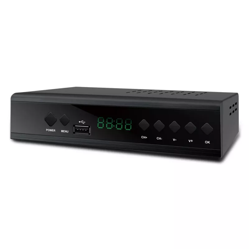 Extralink Home Tuner DVB-T2 digitaaltelevisiooni dekooder H.265 HEVC FULL HD USB HDMI + kaugjuhtimispult