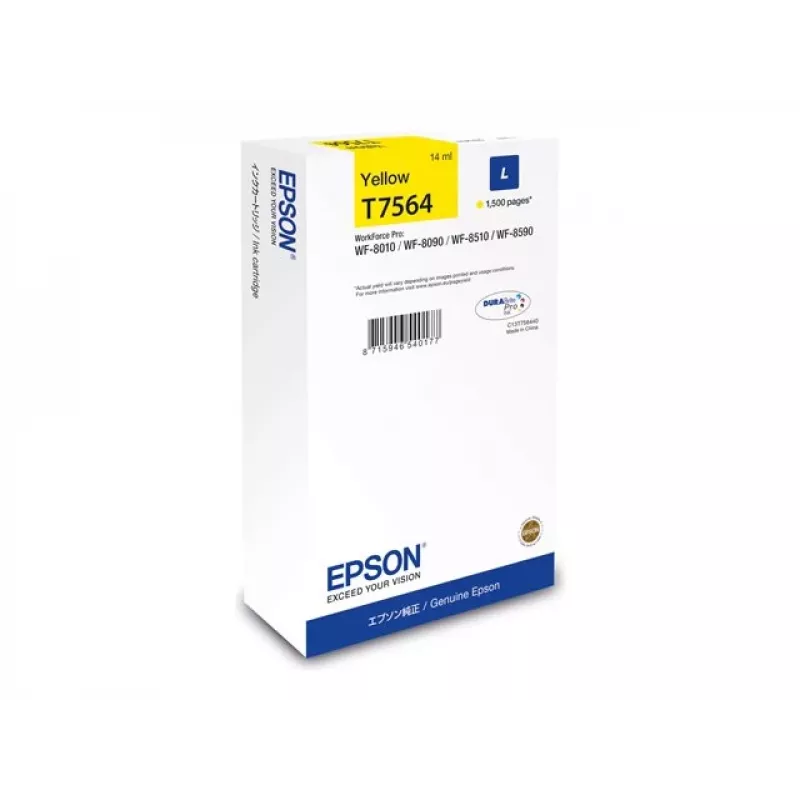 Epson C13T75644N tindikassett 1 tk Originaal suure (L) mahutavusega Kollane