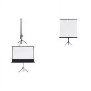 Projektsiooniekraan Franken X-tra!Line LWST215, formaat 1:1, pilt 1500×1500 mm, kaasaskantav statiiviekraan