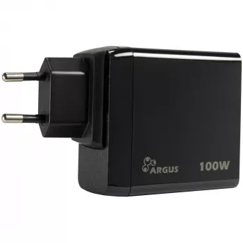 PD laadur INTER-TECH PD-3100 100W USB-C must kiirtoiteadapter