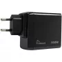 PD laadur INTER-TECH PD-3100 100W USB-C must kiirtoiteadapter