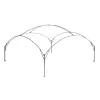 FastPitch Event Shelter XL, Pavillon hõbedane/tumesinine, 4,5 x 4,5 meetrit
