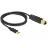 USB-kaabel DeLOCK 83675 USB 3.2 Gen 2 1m USB C USB B Must
