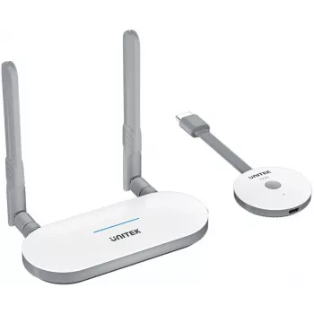 Juhtmevaba HDMI AV-signaali edastussüsteem Unitek V1183A01, saatja ja vastuvõtja, leviala kuni 50 m