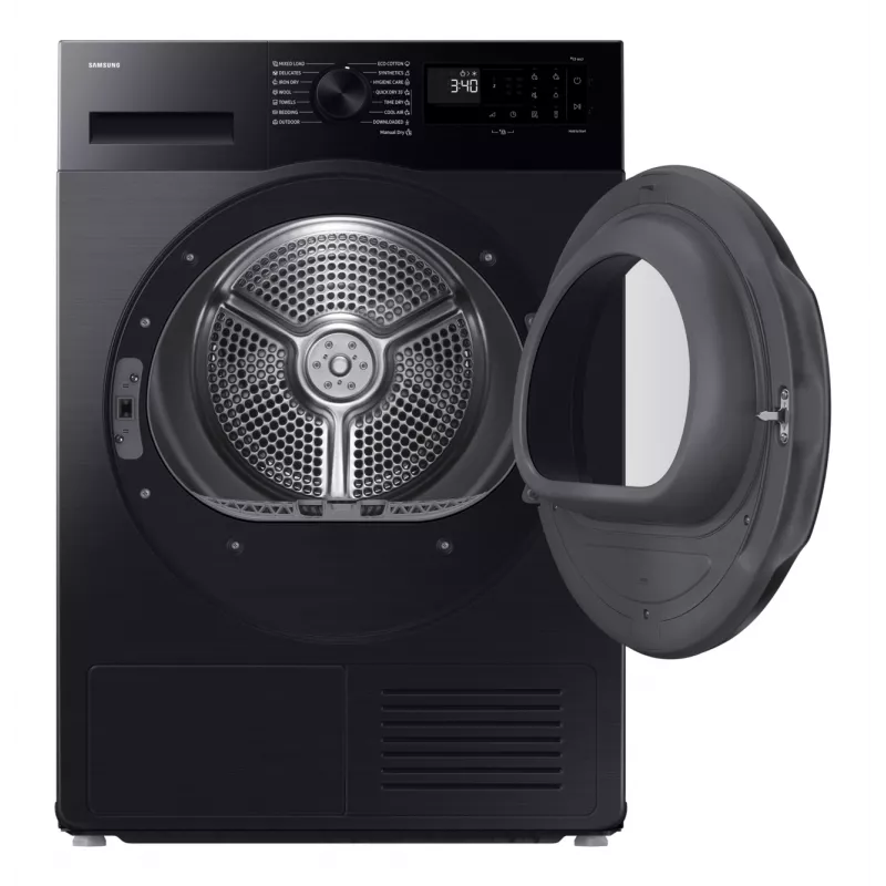 Samsung kuivati DV90DG52A0ABLE, must, SpaceMax, Higiene care, 9kg, A+++, soojuspump, Must