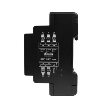Nutika lüliti Shelly LAN Switch Must AC 110–240 V 1 W