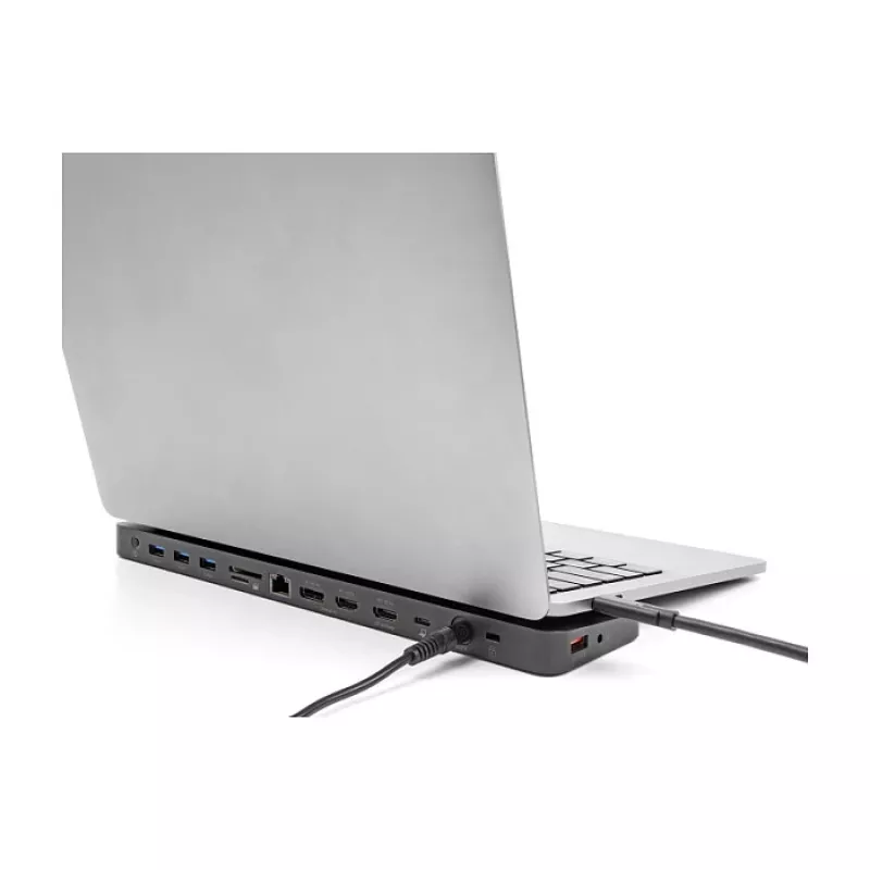DeLOCK USB-C tüüpi Triple Display dokkimisjaam, 4K, USB 5 Gbps, LAN, SD, heli, PD 80 W