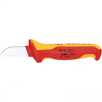 Knipex 98 52 nuga, oranž/punane, fikseeritud teraga