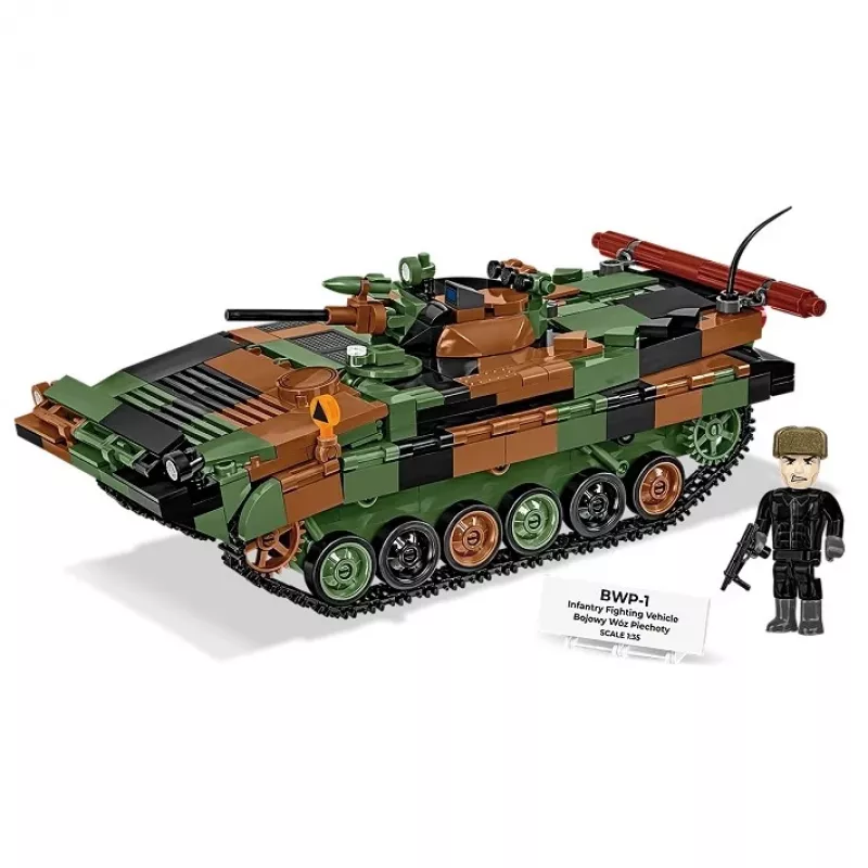 Ehitusklotside komplekt Cobi Armed Forces BWP-1 2630 — Poola/Ukraina amfiibse soomustransportööri mudelikomplekt
