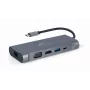 Gembird A-CM-COMBO7-01 sülearvuti dokk/portreplikaator USB 3.2 Gen 1 (3.1 Gen 1) Type-A Hall