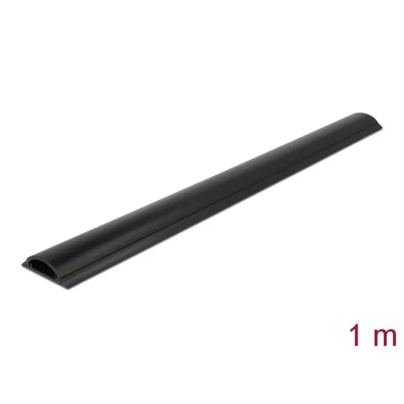 Kaablikanal DeLOCK 50 x 12 mm isekleepuv must 1 m