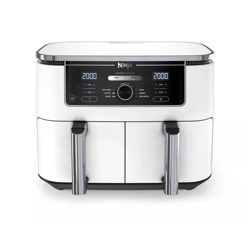 Kuumaõhufritüür Ninja AF400EU Double 9,5 L 2470 W valge, pöörd- ja puutetundlik juhtimine