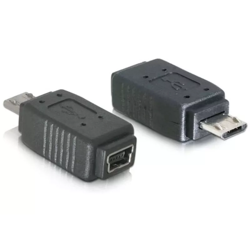 Adapter USB micro-B-pistik pistik mini USB 5-kontaktilisele DeLOCK 65063