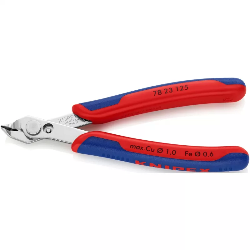 Knipex Super-Knips 78 23 125 elektroonika- ja täppismehaanika lõiketangid ilma faasita 125 mm