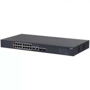 Dahua Technology DH-CS4218-16ET-240 võrgukommutaator Hallatav L2 Gigabit Ethernet (10/100/1000) Toide üle Etherneti (PoE) Must