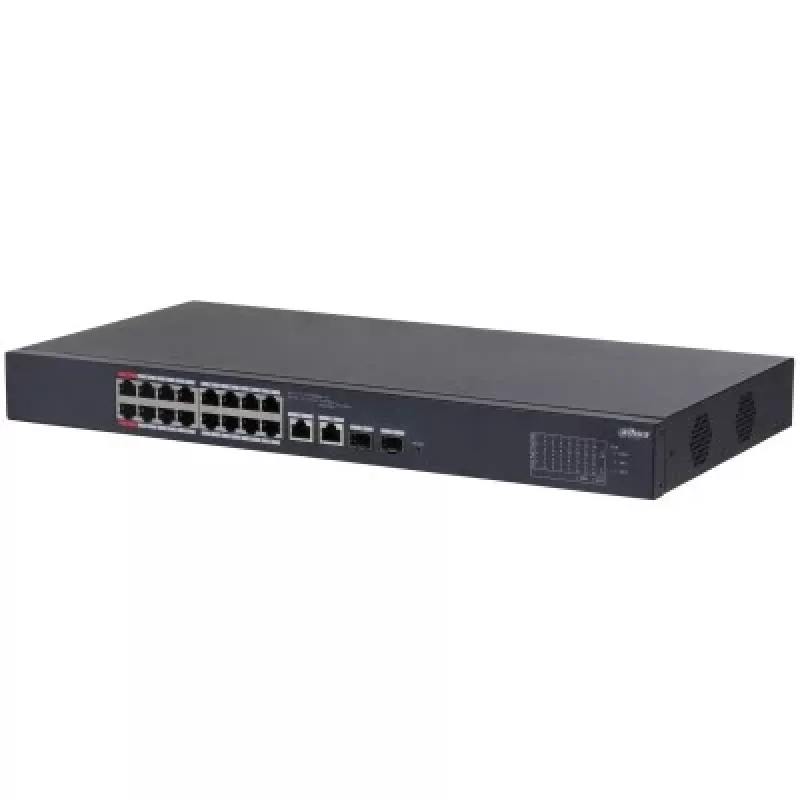 Dahua Technology DH-CS4218-16ET-240 võrgukommutaator Hallatav L2 Gigabit Ethernet (10/100/1000) Toide üle Etherneti (PoE) Must